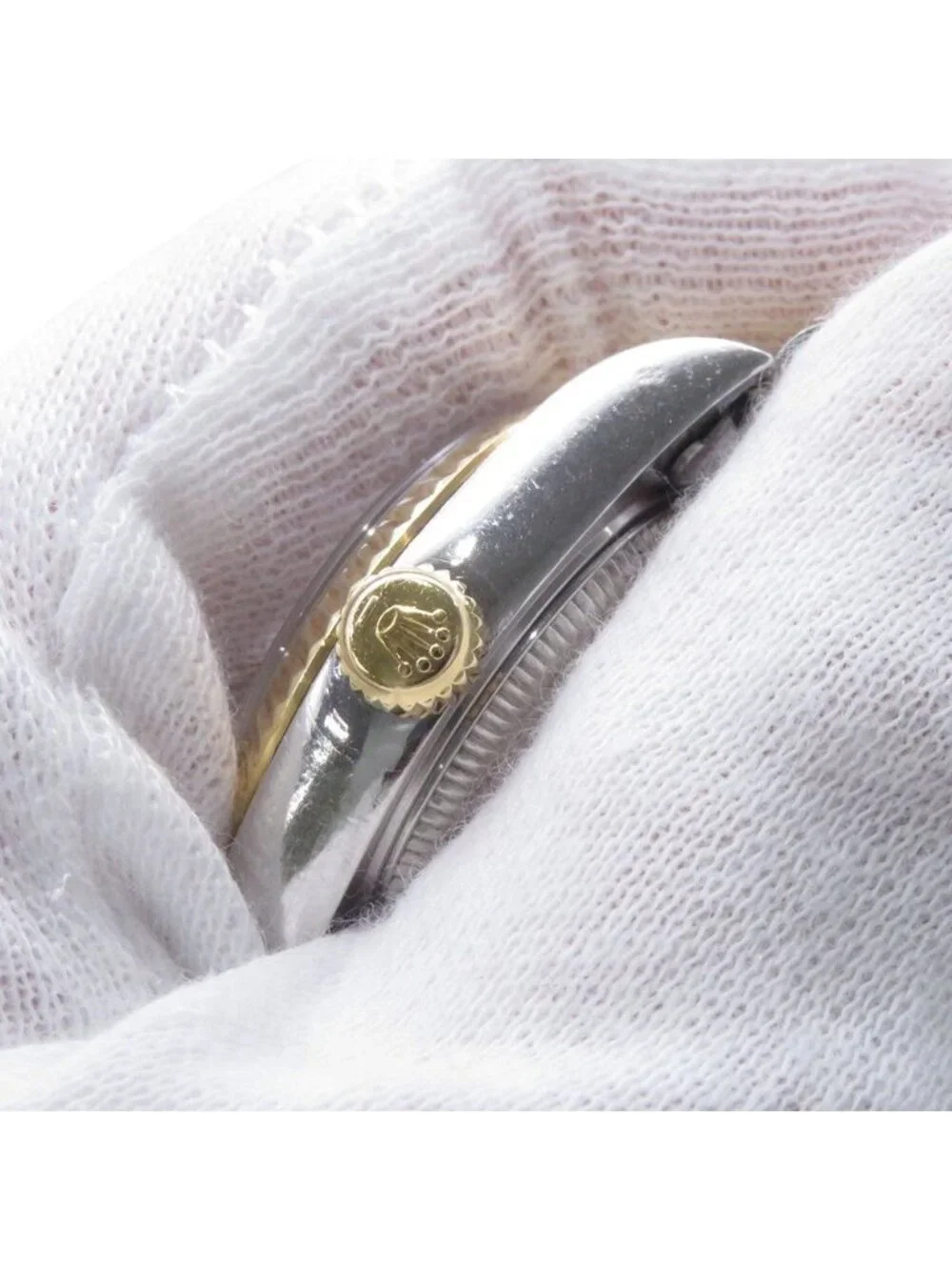 Rolex Datejust Number Watch 18K Yellow Gold Ivory Computer Dial